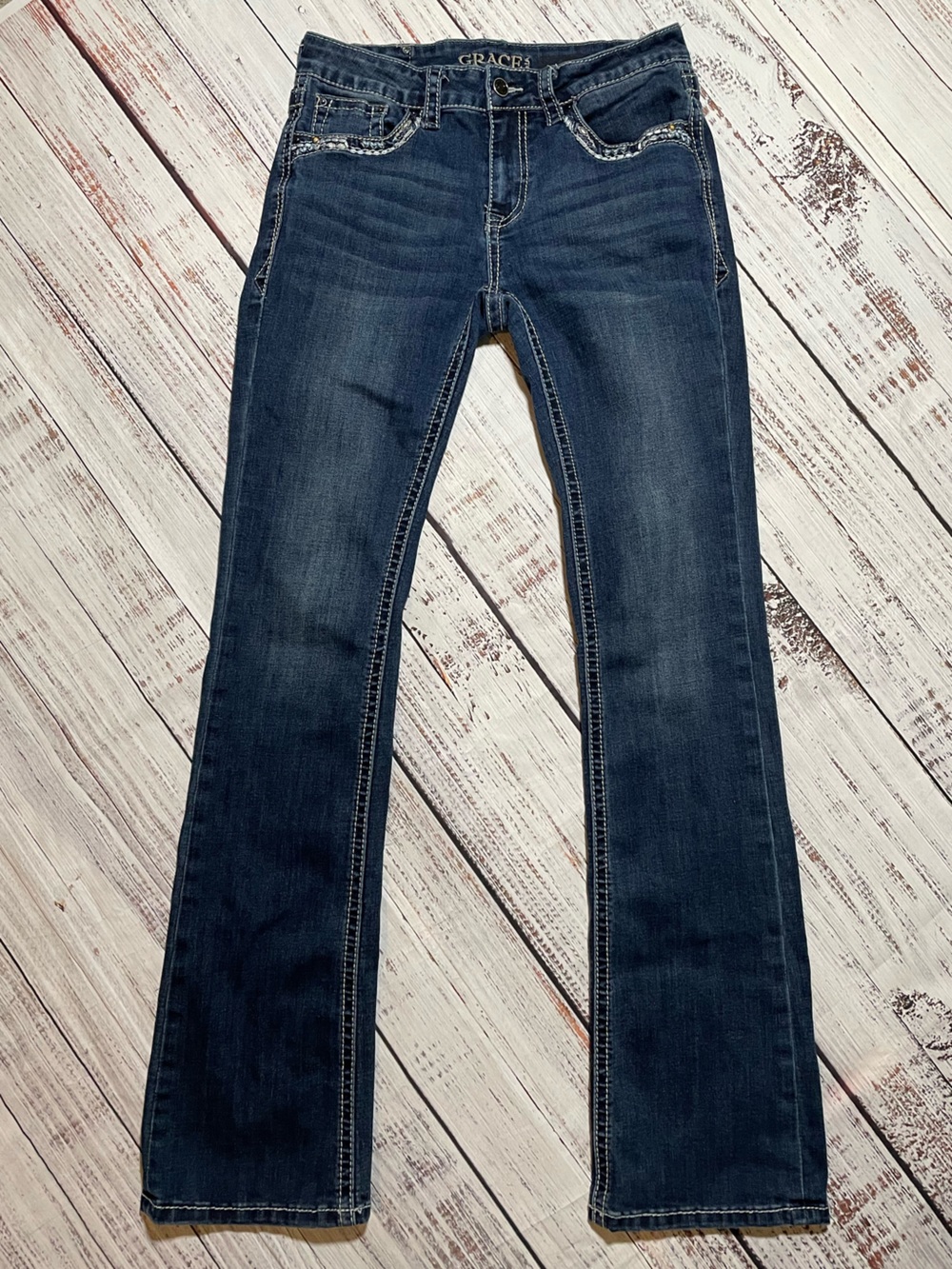 Grace in LA women's bootcut denim jeans. Size 26.